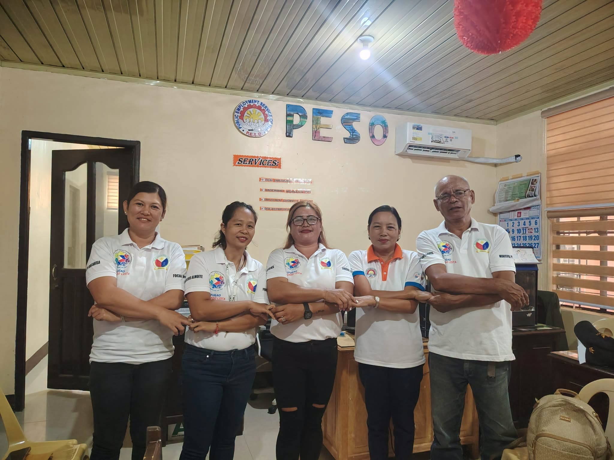 BIGKIS members at a PESO office courtesy visit, Alfonso Lista, Ifugao